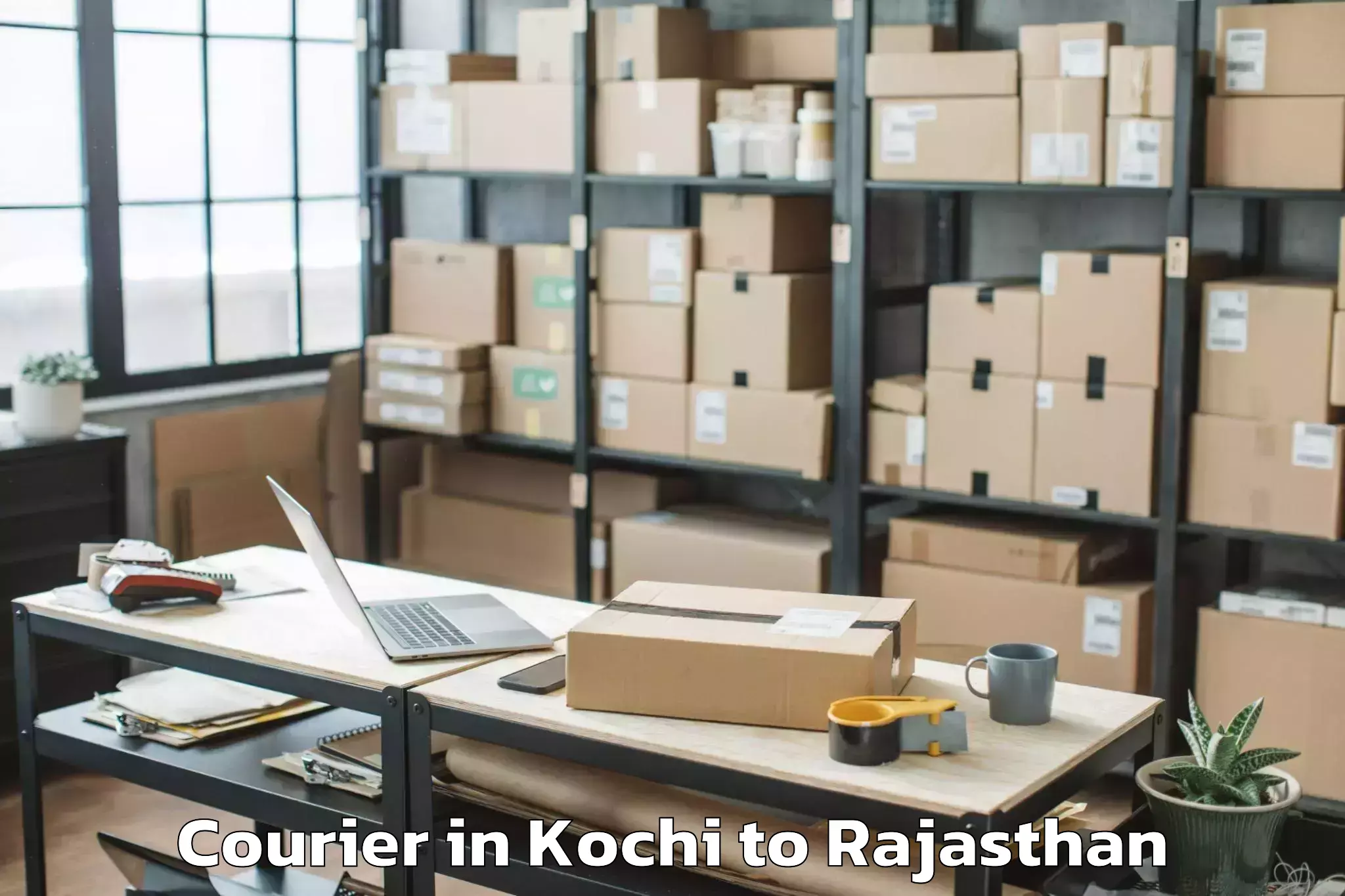 Trusted Kochi to Jaipur National University Jai Courier